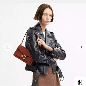 Coach Tabby 26 Soft Leather Shoulder Bag in Pecan with Brass Hardware